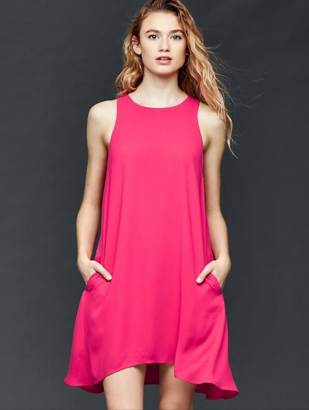 NWT GAP Swing Tank Dress (Jelly Bean Pink)